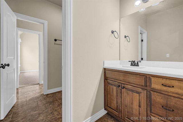 14651 S Gary Ave, Bixby, OK 74008 - bathroom featuring vanity and baseboards