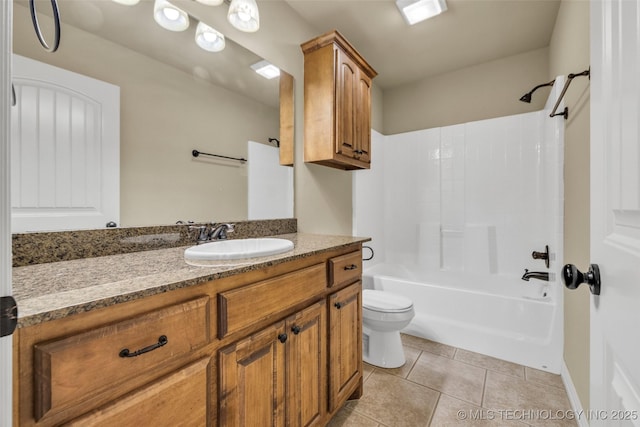 14651 S Gary Ave, Bixby, OK 74008 - full bath featuring vanity, shower / bath combination, and tile patterned floors