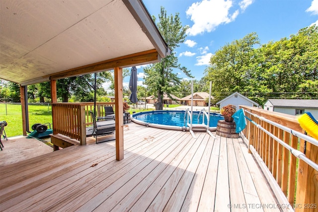 1119 N Oklahoma Ave, Claremore, OK 74017 - deck with a yard