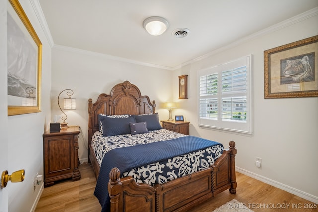 5612 S Newport Ave Unit 5612, Tulsa, OK 74105 - bedroom with ornamental molding and wood finished floors