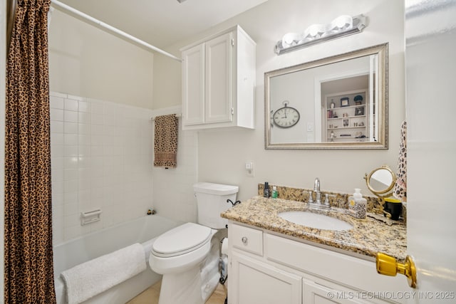 5612 S Newport Ave Unit 5612, Tulsa, OK 74105 - bathroom with vanity and shower / tub combo with curtain