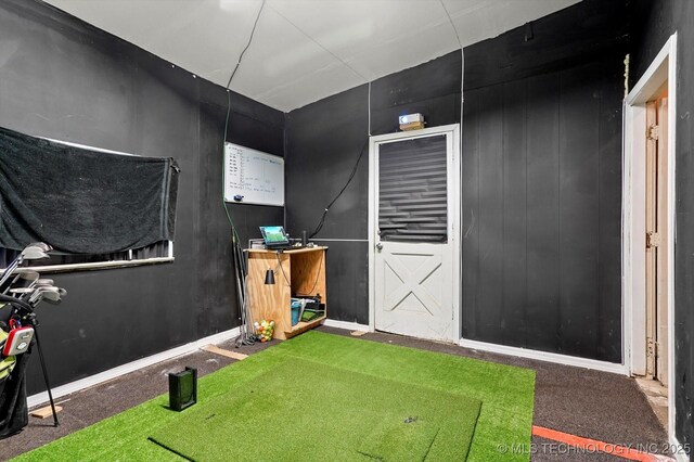 7547 E 27th St, Tulsa, OK 74129 - rec room with carpet