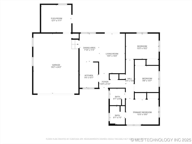 7547 E 27th St, Tulsa, OK 74129 - view of room layout