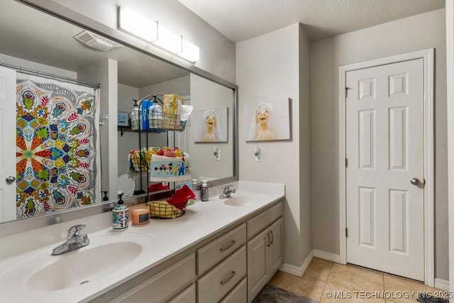 1516 W Trenton St, Broken Arrow, OK 74012 - full bathroom with double vanity and tile patterned flooring