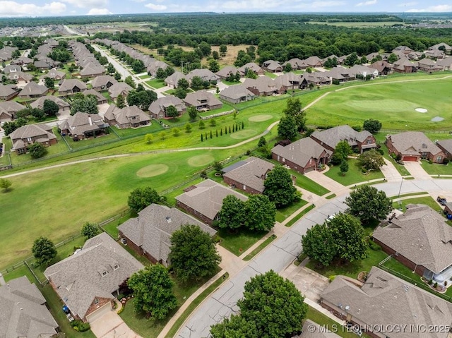 1516 W Trenton St, Broken Arrow, OK 74012 - aerial view of residential area with a local golf course