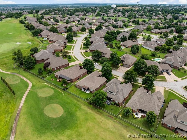 1516 W Trenton St, Broken Arrow, OK 74012 - aerial view of residential area with a local golf course