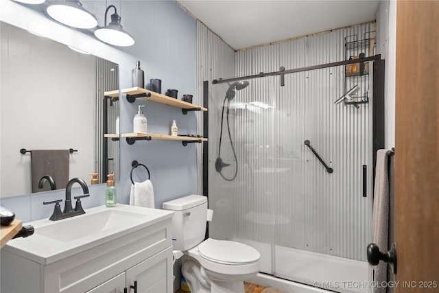 417530 E 1140th Rd, Checotah, OK 74426 - full bathroom with a stall shower and vanity
