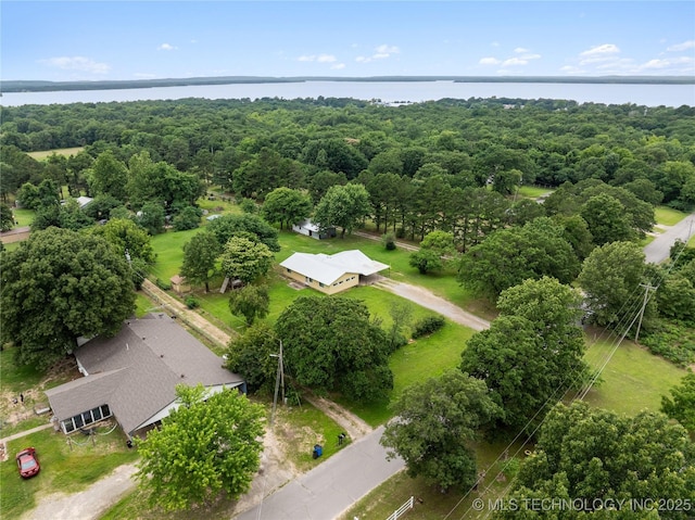 417530 E 1140th Rd, Checotah, OK 74426 - view from above of property featuring a nearby body of water