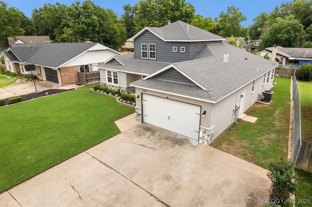 1909 W Nashville St, Broken Arrow, OK 74012 - view of front of home featuring concrete driveway and a shingled roof