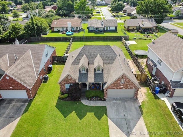 1112 N Yellowood Ave, Broken Arrow, OK 74012 - aerial perspective of suburban area