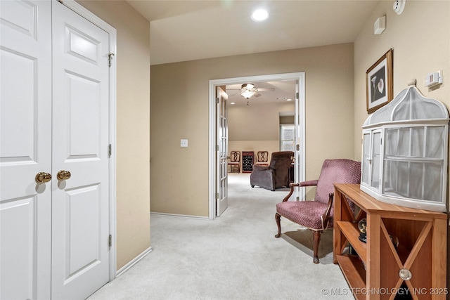 9632 S Vandalia Ave, Tulsa, OK 74137 - corridor with carpet and recessed lighting