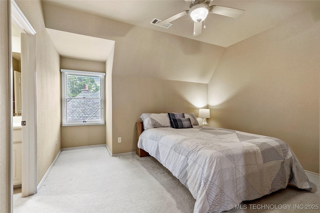9632 S Vandalia Ave, Tulsa, OK 74137 - bedroom with light colored carpet and ceiling fan