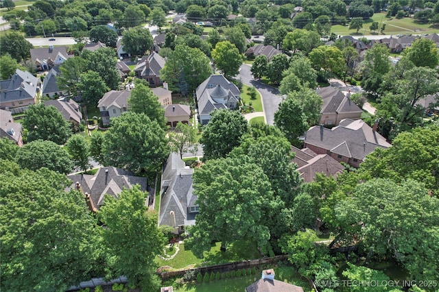 9632 S Vandalia Ave, Tulsa, OK 74137 - aerial view of property and surrounding area featuring nearby suburban area