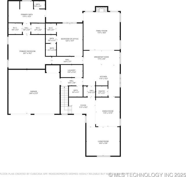 9632 S Vandalia Ave, Tulsa, OK 74137 - view of floor plan / room layout