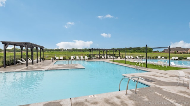 7920 N 147th E Ave, Owasso, OK 74055 - community pool featuring a pergola and a patio