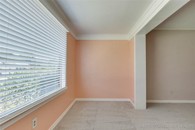 1417 Downing St, Oklahoma City, OK 73120 - empty room with ornamental molding and carpet flooring