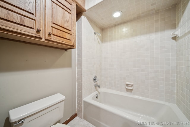 3334 E 100th Pl, Tulsa, OK 74137 - full bathroom featuring tub / shower combination and recessed lighting