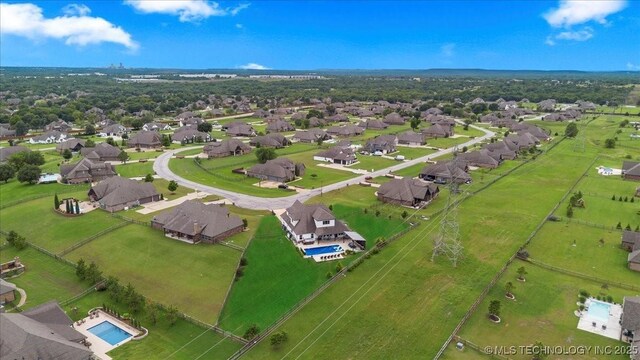 7107 E 88th St N, Owasso, OK 74055 - aerial view of residential area