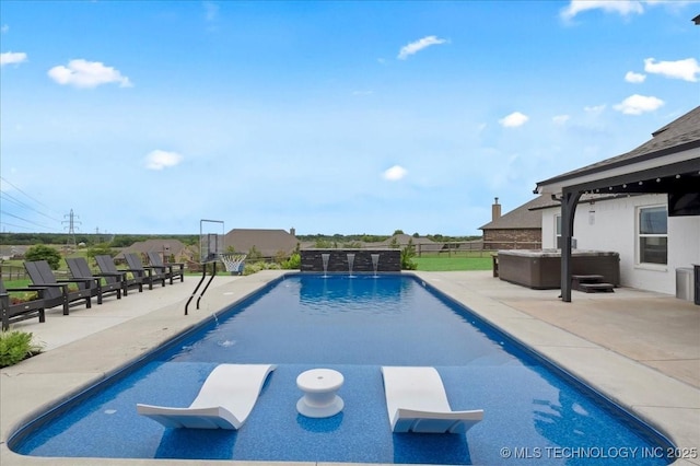 7107 E 88th St N, Owasso, OK 74055 - view of pool featuring a patio and a gazebo