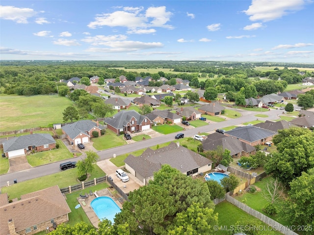 1507 Southern Hills Dr, Ardmore, OK 73401 - aerial view of property and surrounding area featuring nearby suburban area