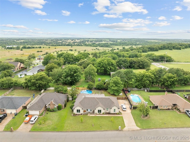 1507 Southern Hills Dr, Ardmore, OK 73401 - aerial view of property and surrounding area with a pool