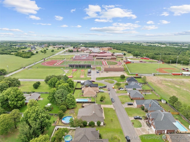1507 Southern Hills Dr, Ardmore, OK 73401 - aerial overview of property's location featuring nearby suburban area