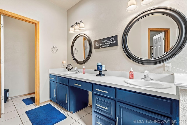 1507 Southern Hills Dr, Ardmore, OK 73401 - bathroom featuring double vanity and tile patterned flooring