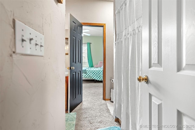 1507 Southern Hills Dr, Ardmore, OK 73401 - corridor featuring carpet floors