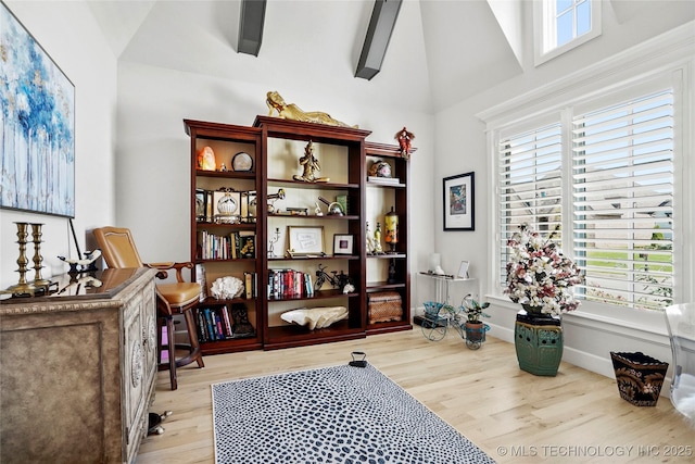 5314 E 126th St S, Bixby, OK 74008 - office with light wood-style floors and high vaulted ceiling