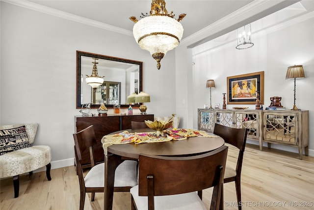 5314 E 126th St S, Bixby, OK 74008 - dining room with wood finished floors, ornamental molding, and a chandelier