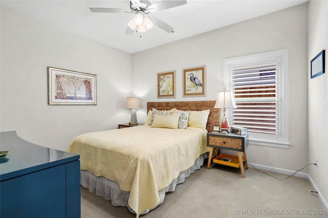 5314 E 126th St S, Bixby, OK 74008 - bedroom with light carpet and a ceiling fan