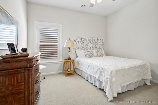 5314 E 126th St S, Bixby, OK 74008 - bedroom featuring light carpet, multiple windows, and a ceiling fan
