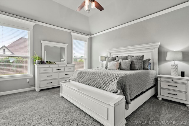 524 N 85th St, Broken Arrow, OK 74014 - bedroom featuring dark colored carpet and ceiling fan