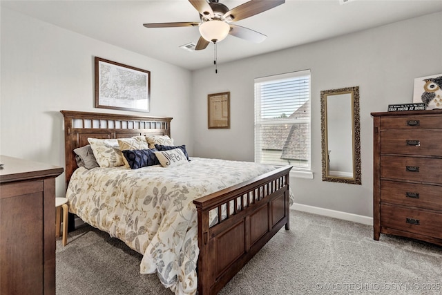 524 N 85th St, Broken Arrow, OK 74014 - bedroom featuring light carpet and ceiling fan