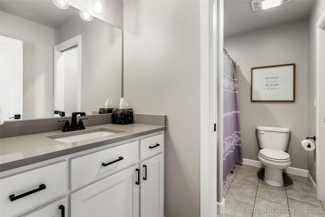 524 N 85th St, Broken Arrow, OK 74014 - bathroom with vanity and tile patterned flooring