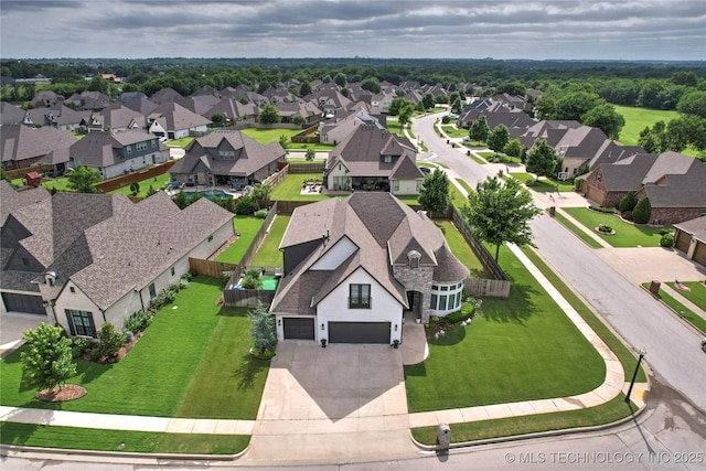 524 N 85th St, Broken Arrow, OK 74014 - aerial perspective of suburban area