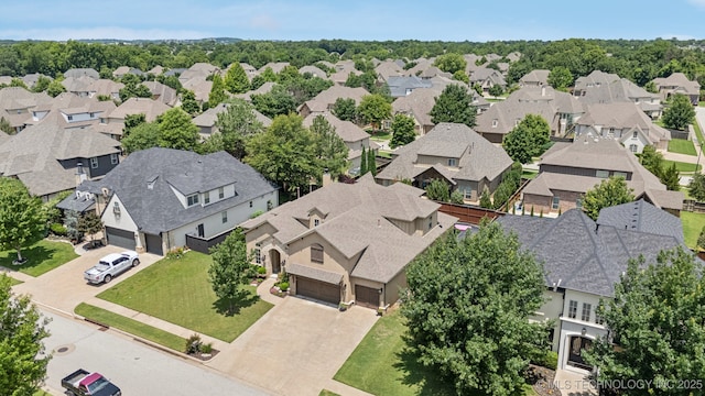 9545 E 108th St S, Bixby, OK 74133 - aerial perspective of suburban area