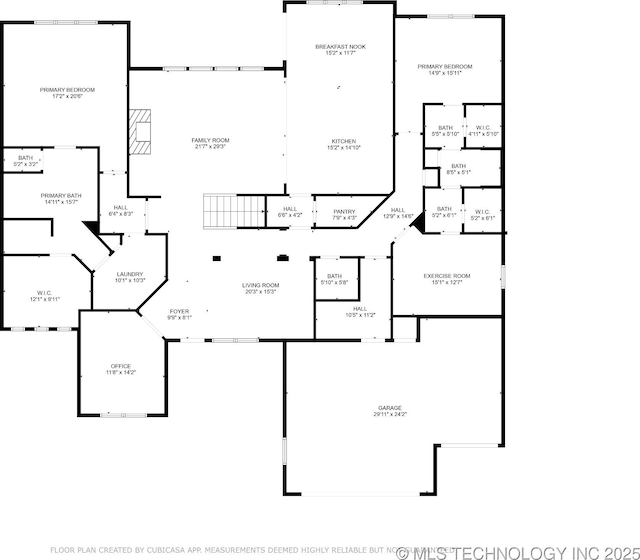9545 E 108th St S, Bixby, OK 74133 - view of floor plan / room layout