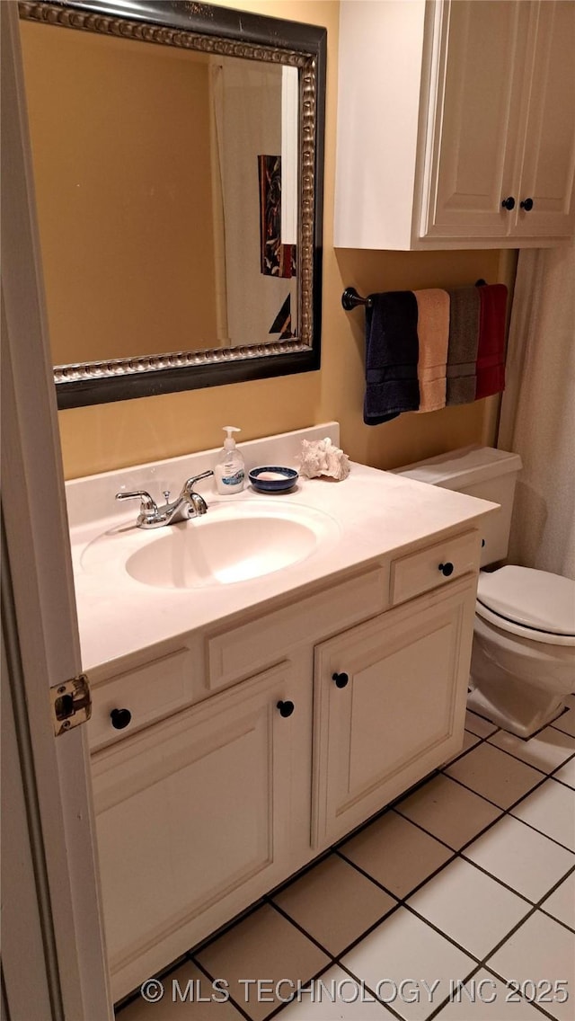 4224 E 84th St, Tulsa, OK 74137 - bathroom featuring vanity and tile patterned flooring