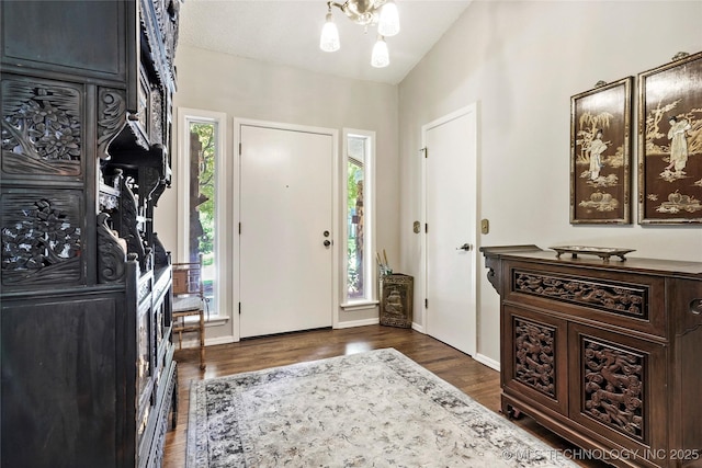 4224 E 84th St, Tulsa, OK 74137 - foyer entrance with wood finished floors and a chandelier
