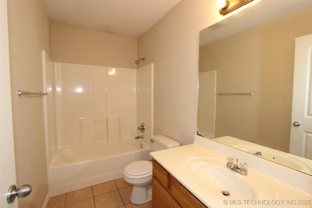14313 E 112th Pl, Owasso, OK 74055 - bathroom featuring vanity, tile patterned flooring, and shower / tub combination