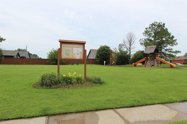 14313 E 112th Pl, Owasso, OK 74055 - view of yard with a playground