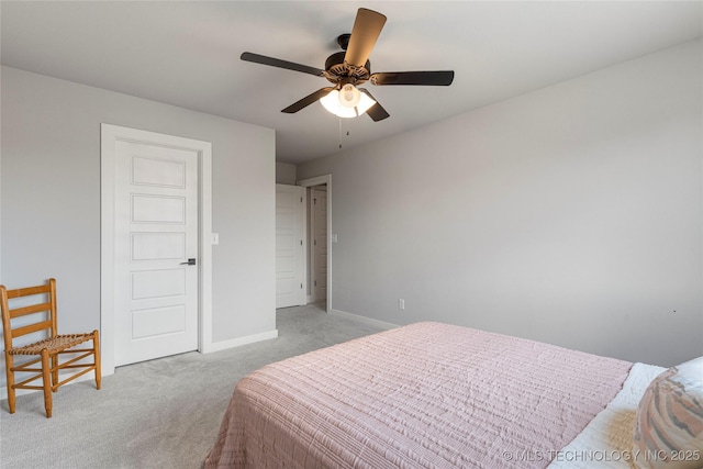 10470 E 123rd Pl S, Bixby, OK 74008 - bedroom with light carpet and a ceiling fan