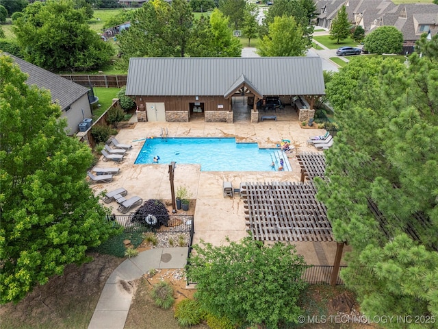10470 E 123rd Pl S, Bixby, OK 74008 - view of pool with a patio area