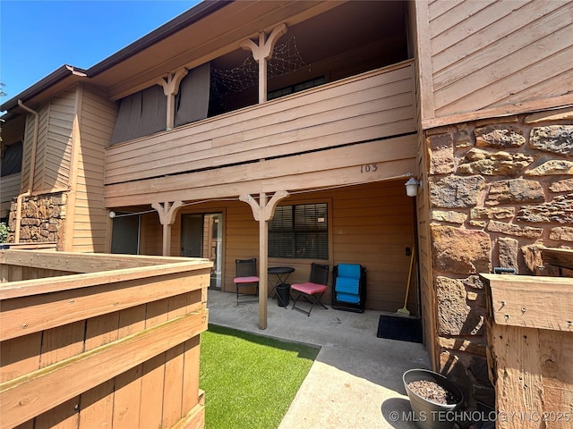 3402 S Winston Ave Unit 103, Tulsa, OK 74135 - back of property featuring a patio
