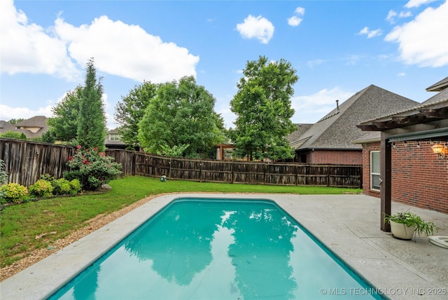 9722 S 75th E Ave, Tulsa, OK 74133 - view of pool with a patio and a fenced backyard
