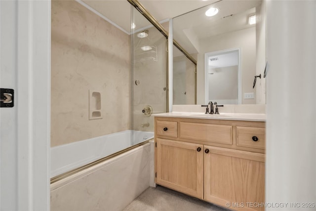4405 Ithica St, Broken Arrow, OK 74012 - full bath featuring vanity and shower / bath combination with glass door