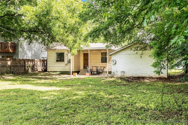 5677 W 3rd St, Tulsa, OK 74127 - rear view of property featuring a patio area