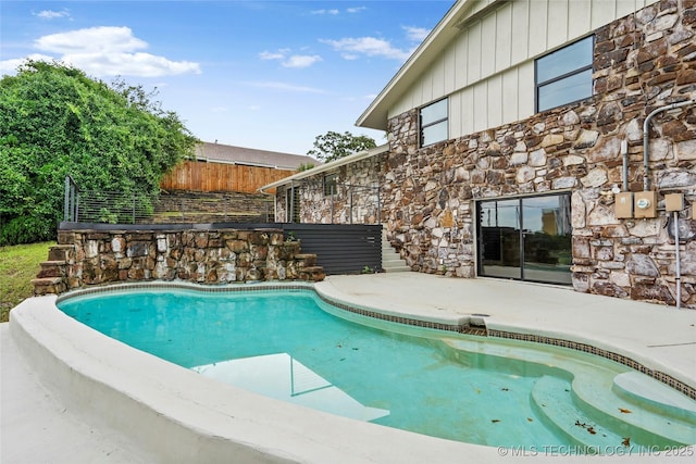 2936 E 75th St, Tulsa, OK 74136 - swimming pool featuring a patio area