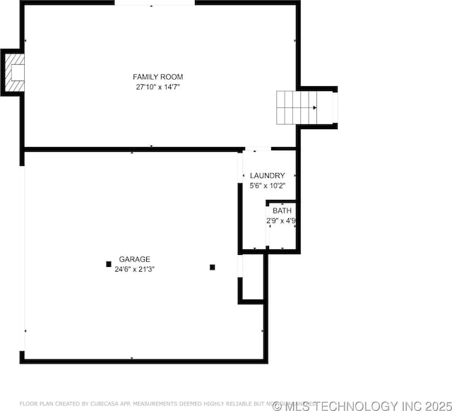 2936 E 75th St, Tulsa, OK 74136 - view of room layout